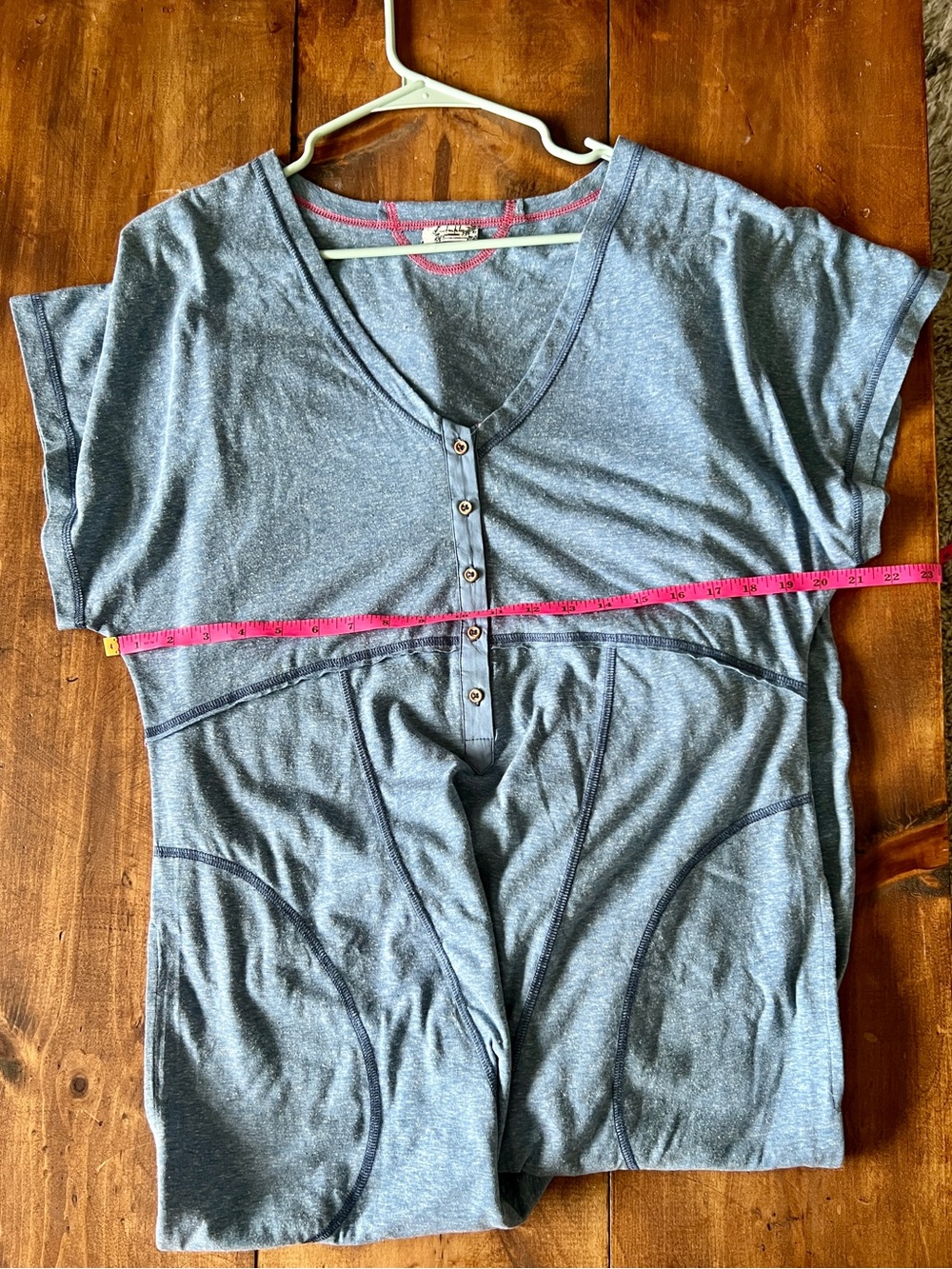 Free People Intimately Pillow Talk Henley Romper M✨ - Picture 3 of 6